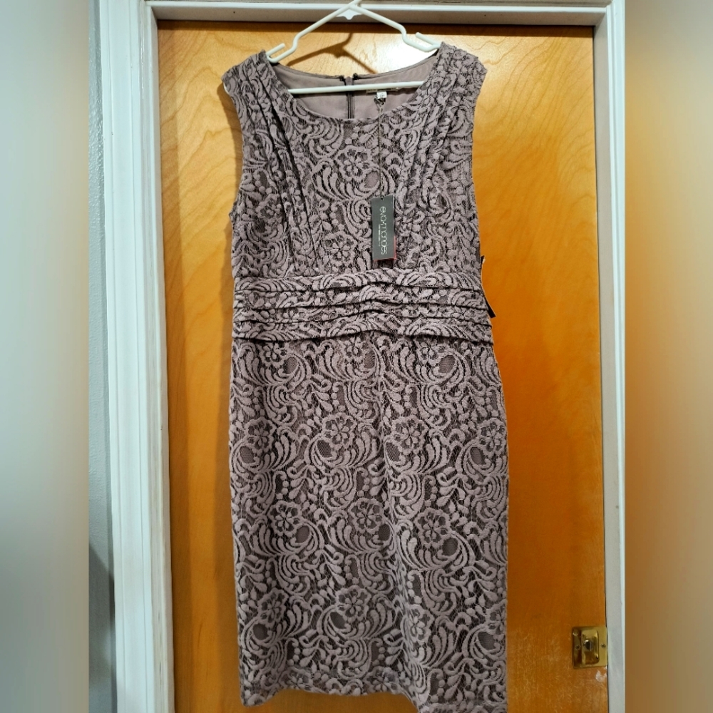 Eva Mendes Taupe Dress size 14